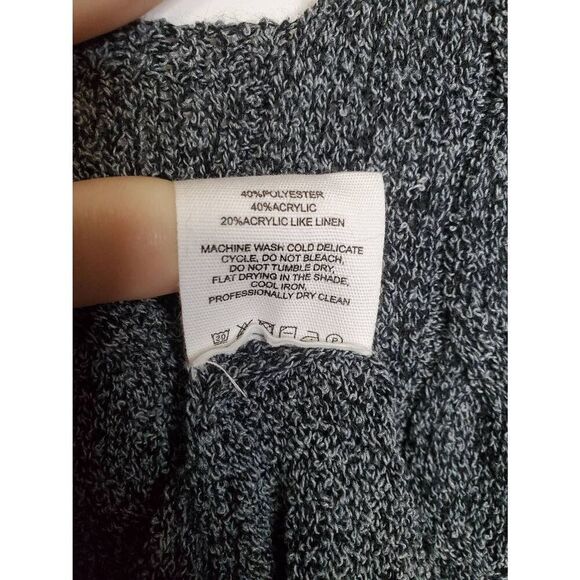 Rumored Lakeville Cable Knit Scoop Neck Racerback Maxi Dress in Smoke Heather - Picture 9 of 9